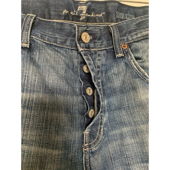 7 For All Mankind Slouchy Straight Leg Jeans Women’s Size 33 - Picture 3 of 8